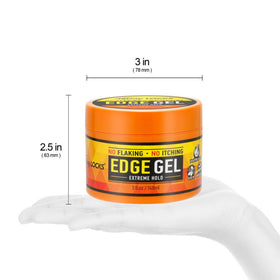 AllDay Locks applying gel to hairline to create polished, lasting edges