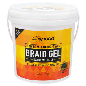 AllDay Locks front bucket showing label and product size benefit of large supply