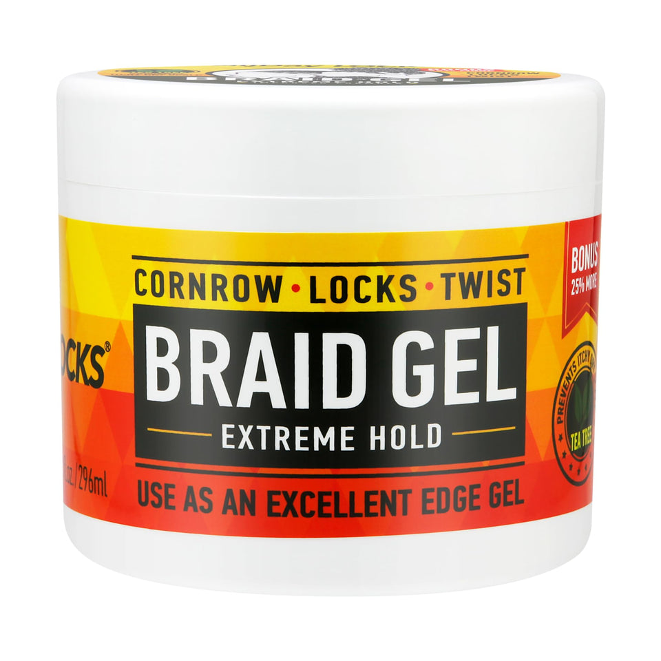 AllDay Locks front jar showing label and 10 oz size, highlights strong hold