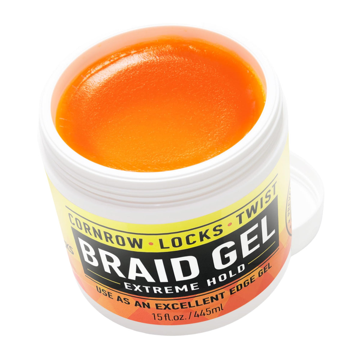 AllDay Locks open jar texture shot highlighting smooth gel consistency and shine