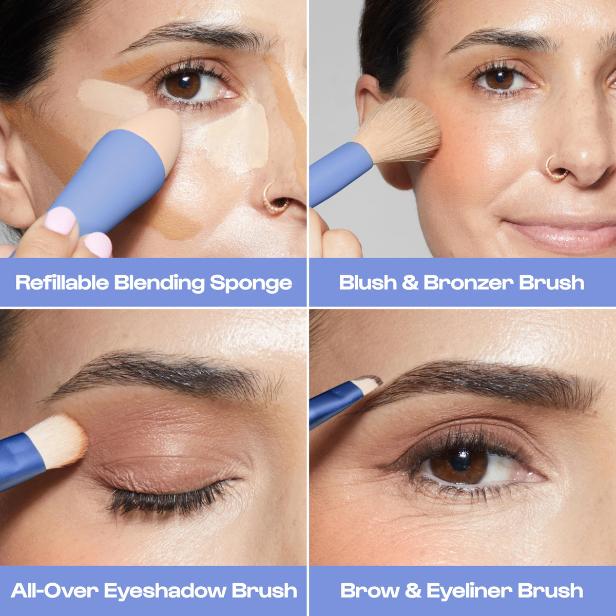ALLEYOOP blending eyeshadow with precise control for seamless color