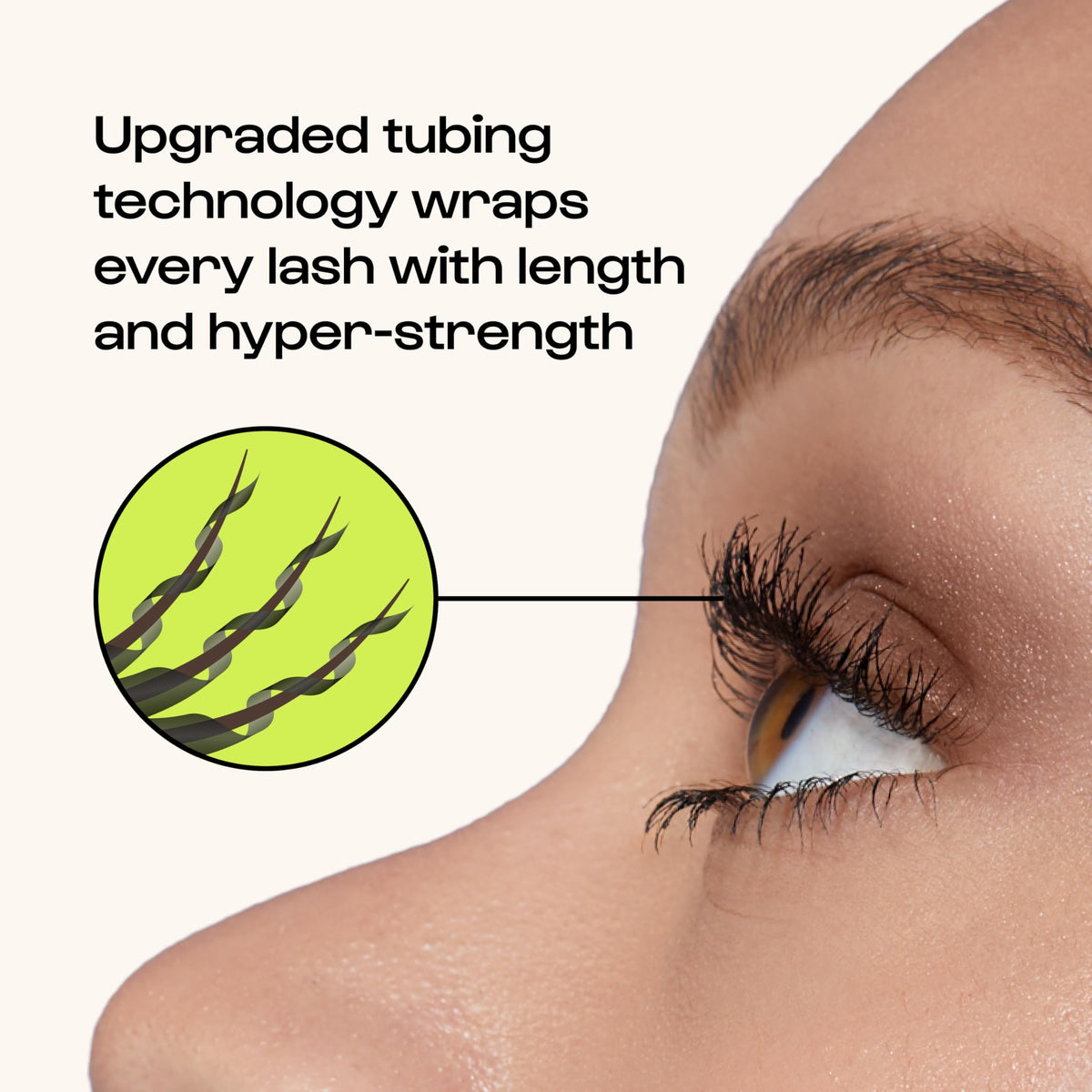 Hand holding ALLEYOOP 8 mL tube to show size and travel-friendly benefit