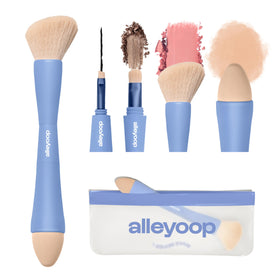 ALLEYOOP front view showing compact multi-task brush and convenience
