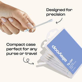 ALLEYOOP swab correcting winged eyeliner precisely for quick touch-up benefit