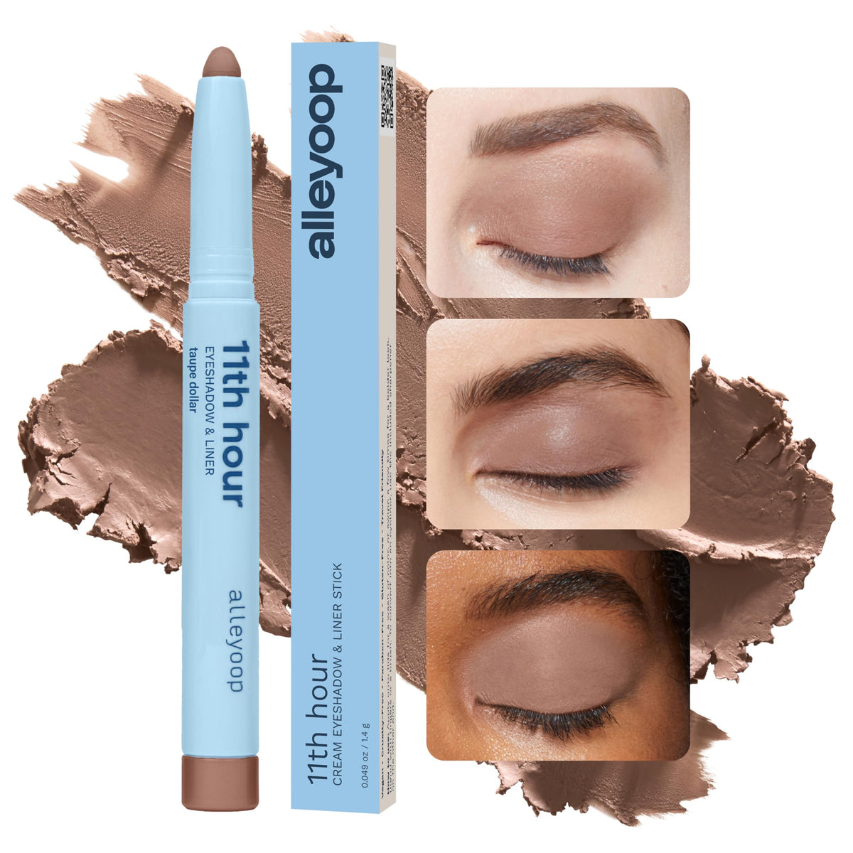 ALLEYOOP creamy texture swatch demonstrating smooth blendability