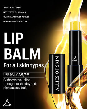 Allies of Skin balm inside a handbag lifestyle shot illustrating on-the-go hydration