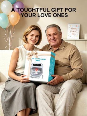 ALLJOY lifestyle scene showing foot spa in living room for at-home relaxation benefit