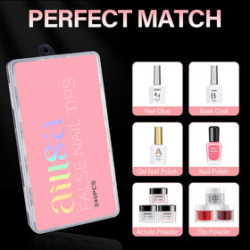 AILLSA laid-out contents showing 240 tips and included storage convenience