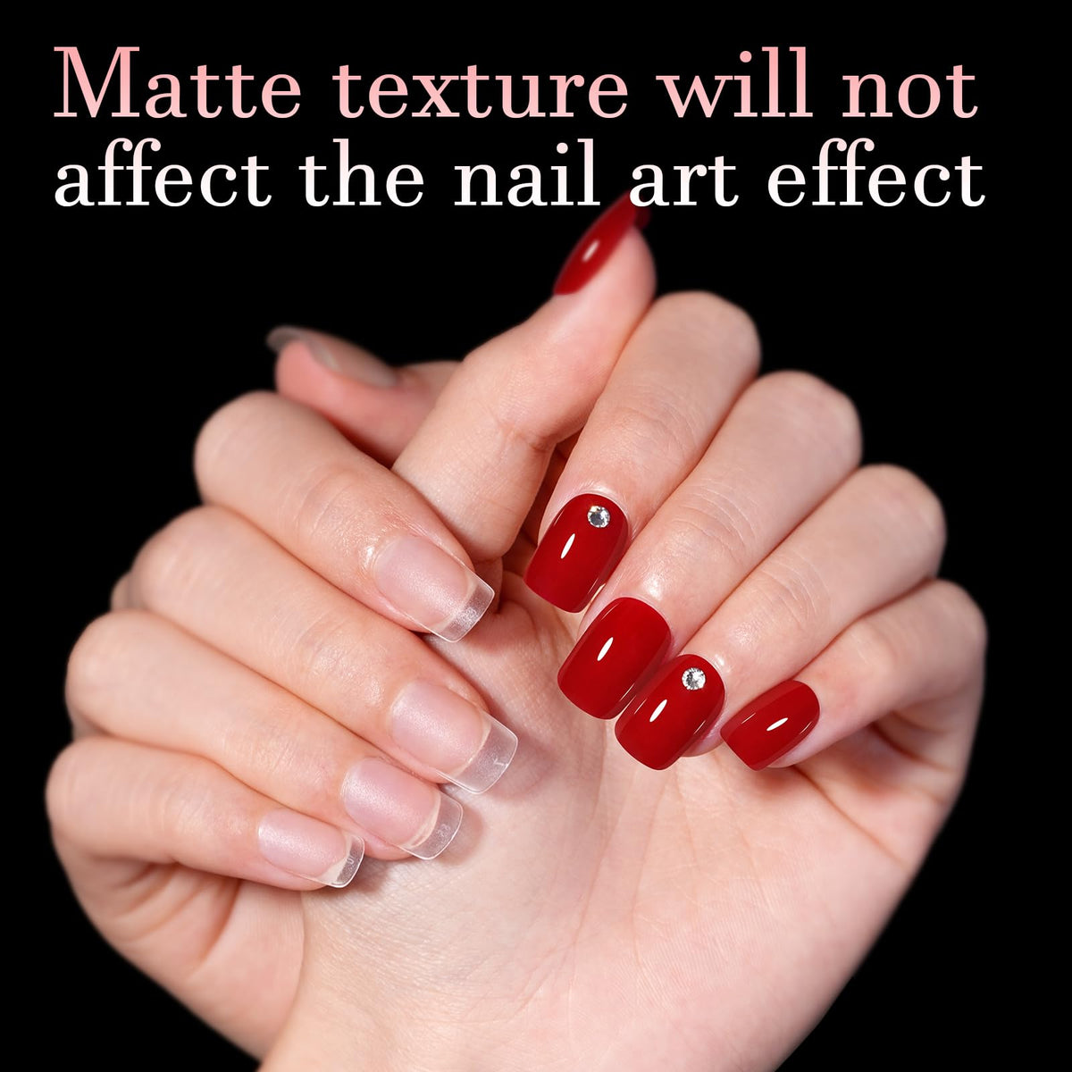 AILLSA close-up of full matte texture enhancing adhesion and finish