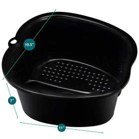 AllSett Health basin staged in home spa setting for at-home pedicure indulgence