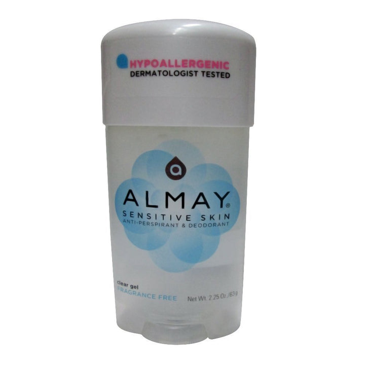 Almay clear gel front pack showing unscented protection