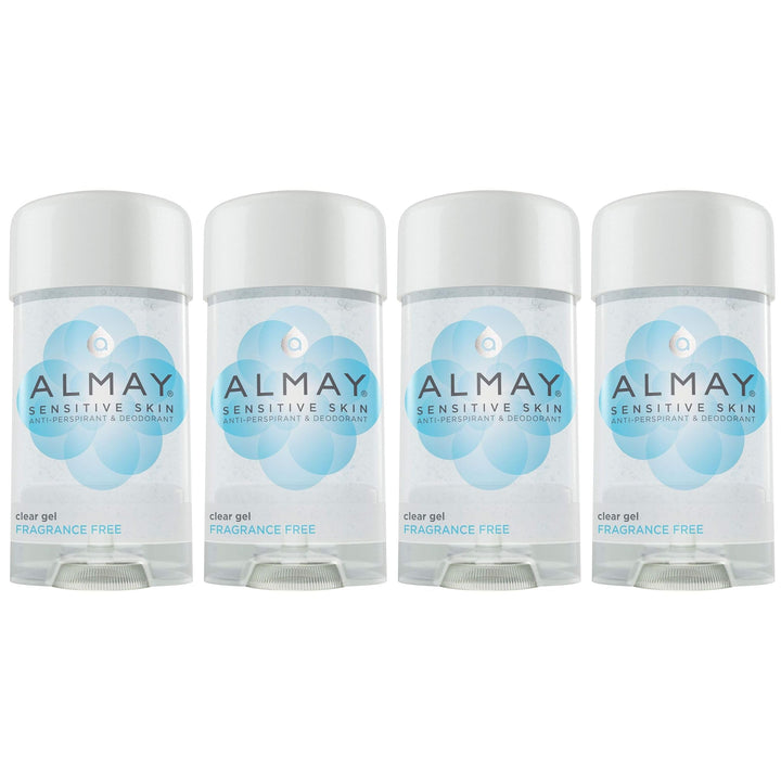Almay clear gel front packaging showing fragrance-free label and brand benefit