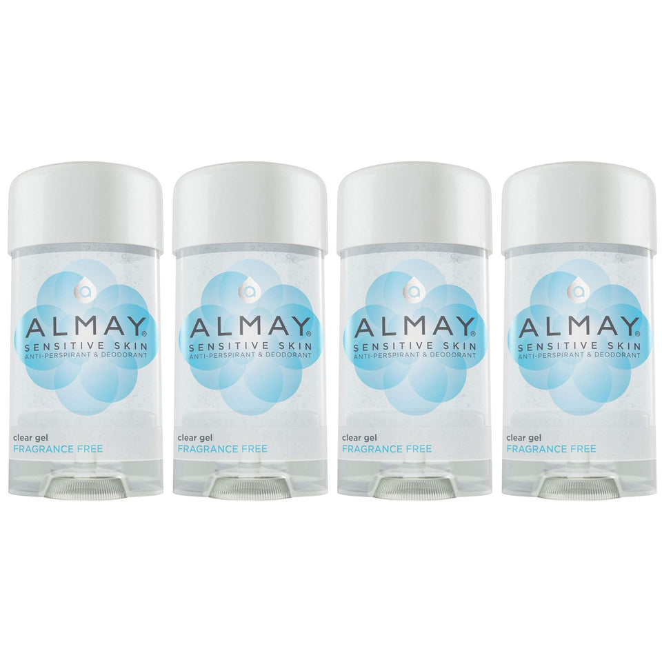 Almay clear gel front packaging showing fragrance-free label and brand benefit