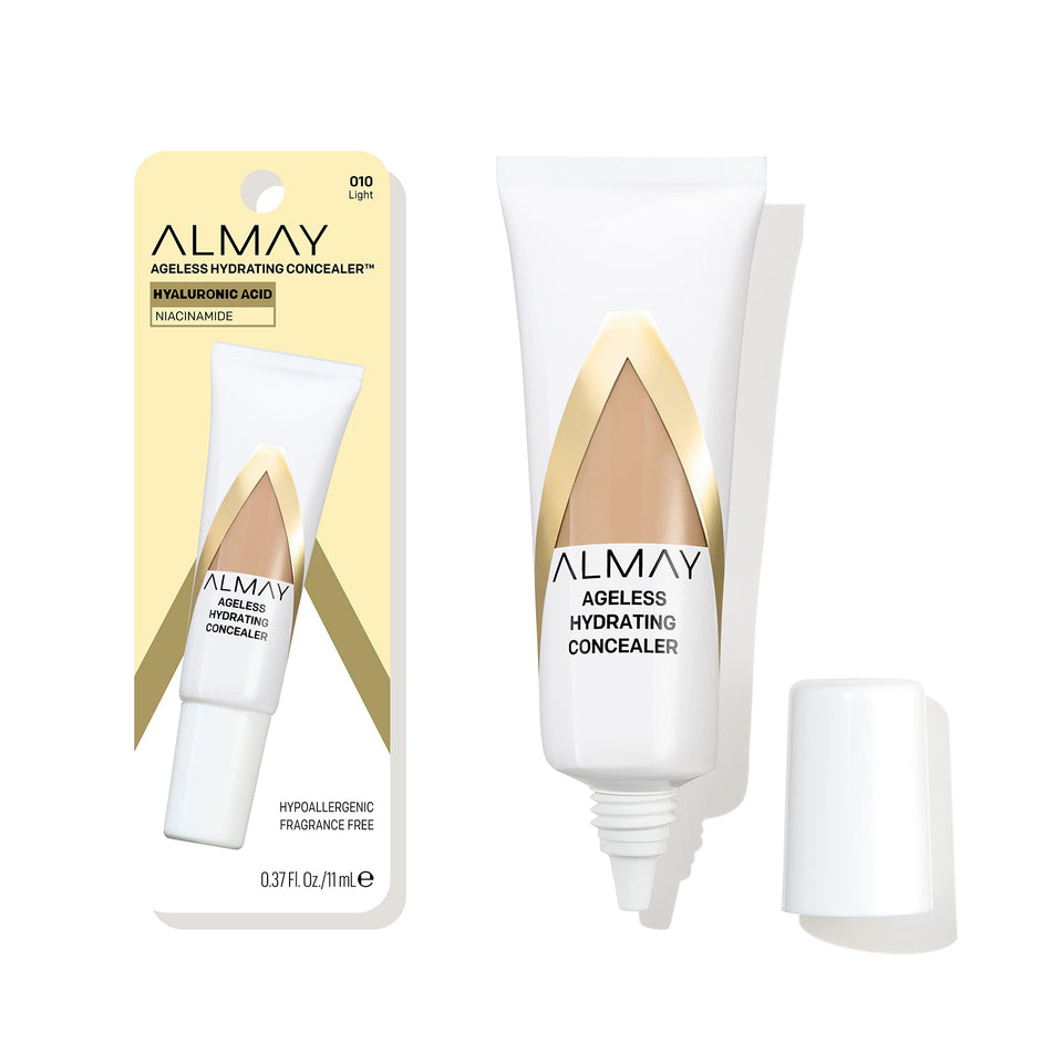 Almay concealer front packaging showing shade 010 Light and benefits