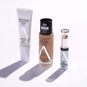 Almay product packaging label view showing ingredients and hypoallergenic benefit