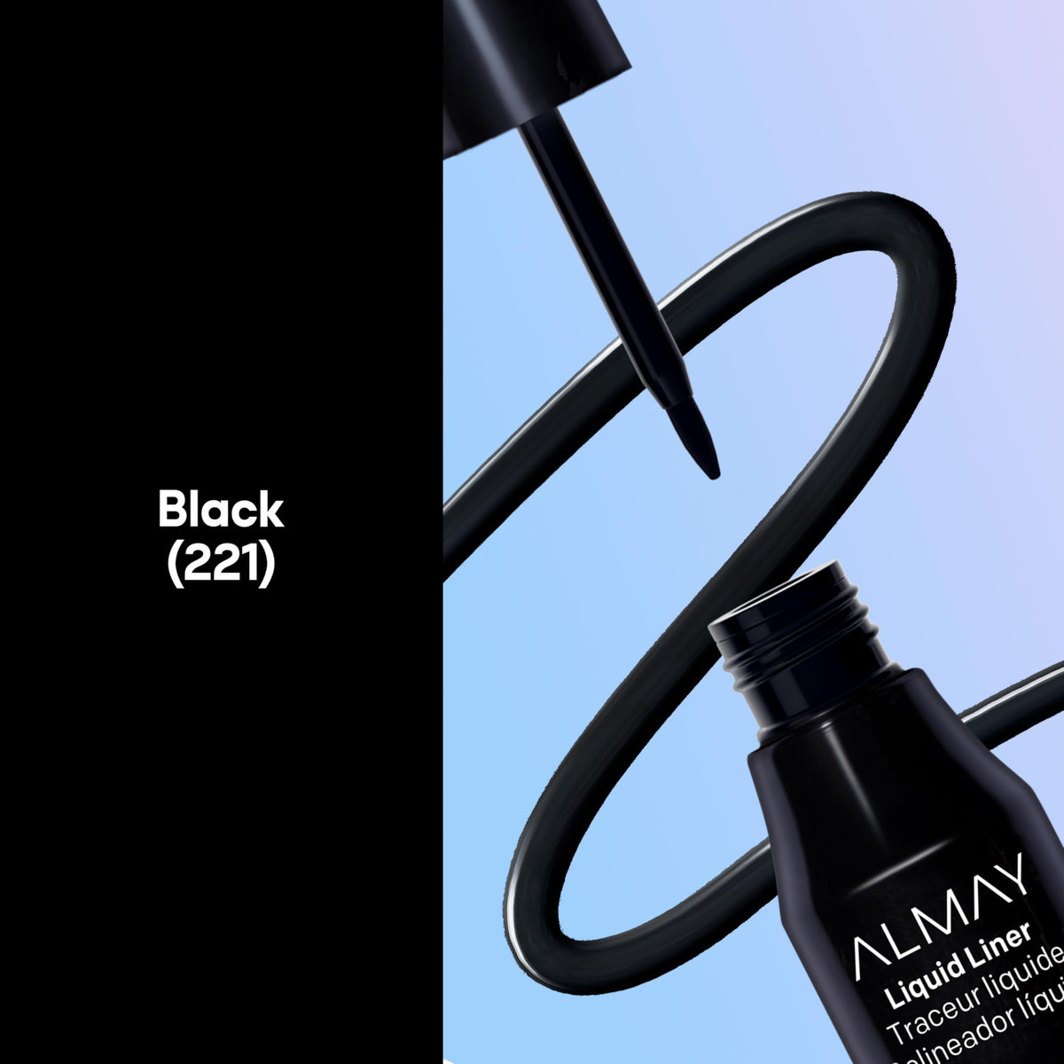 Almay flex-tip brush close-up for precise control and smooth lines