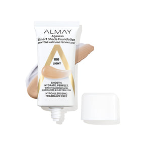 Almay front packaging showing bottle and label, clean look and benefit