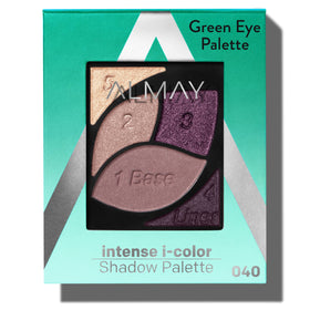 Almay front compact showing green-eyes palette, easy color selection benefit