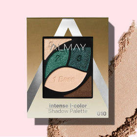 Almay model wearing hazel palette showcasing daytime shimmer and blended color