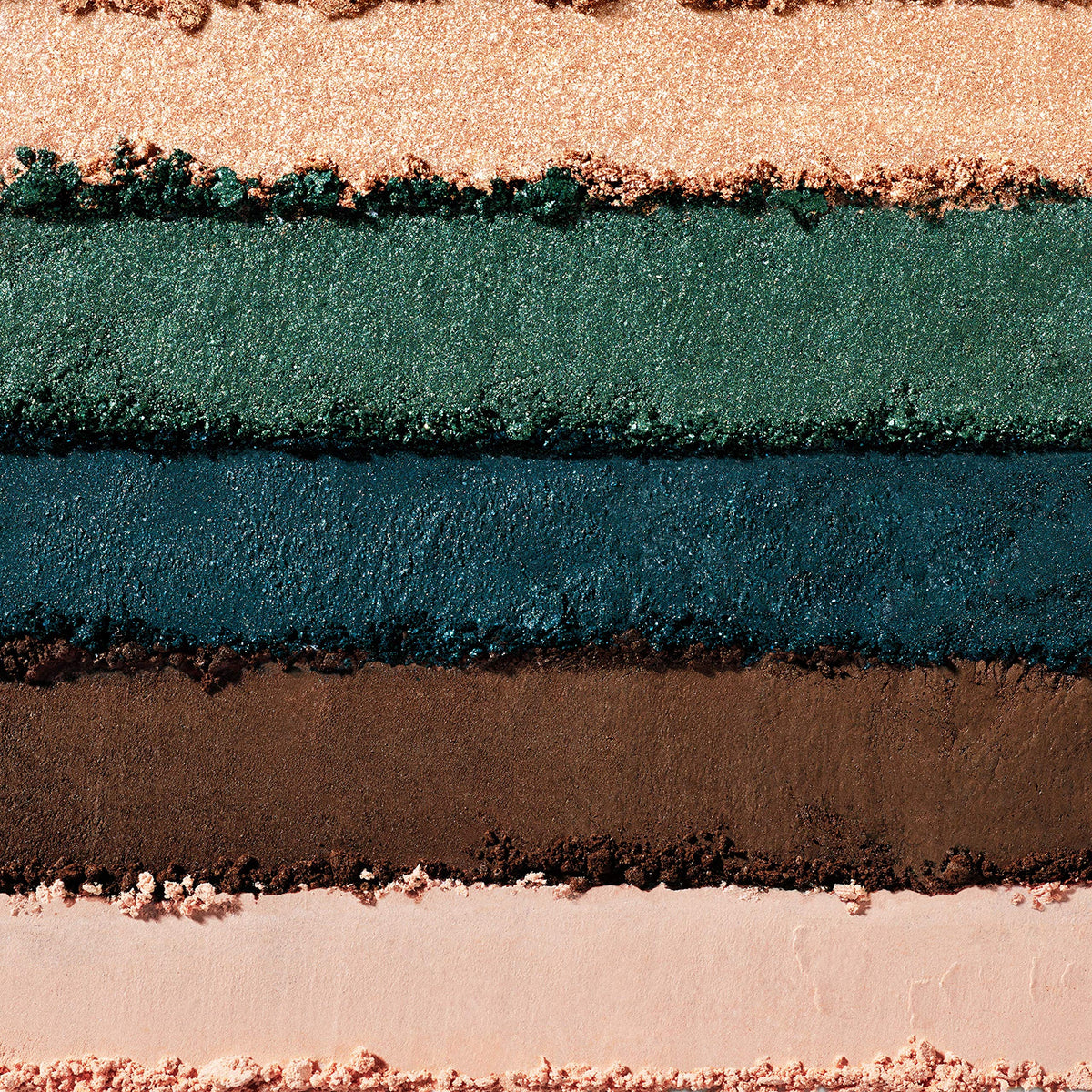 Almay open palette top view displaying four shades and primer for easy application