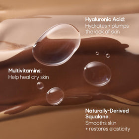 Almay hydrating tint tube held in hand for scale, showing travel-friendly compact size