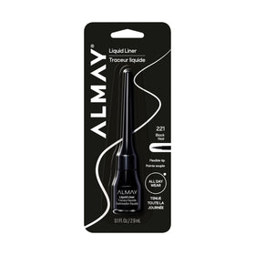 Almay liquid eyeliner front packaging shows sleek inkwell design and shade