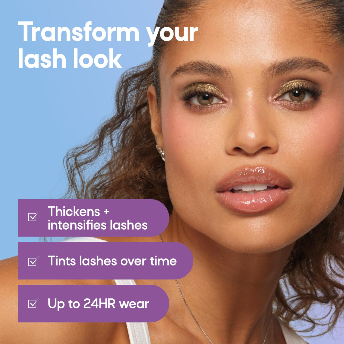 Almay wand bristles close-up for smooth, even lash coating
