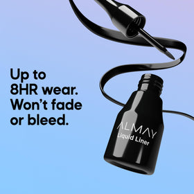 Almay open cap and felt tip texture showing consistent ink flow advantage