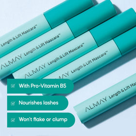 Almay detail of 100% plant-derived bristles offering gentle separation