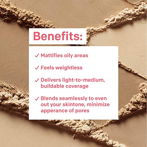 Almay powder texture close-up highlighting finely milled finish for smooth application