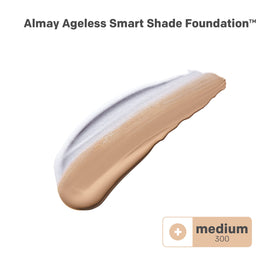 Almay pump dispenser close-up highlighting easy, controlled application benefit