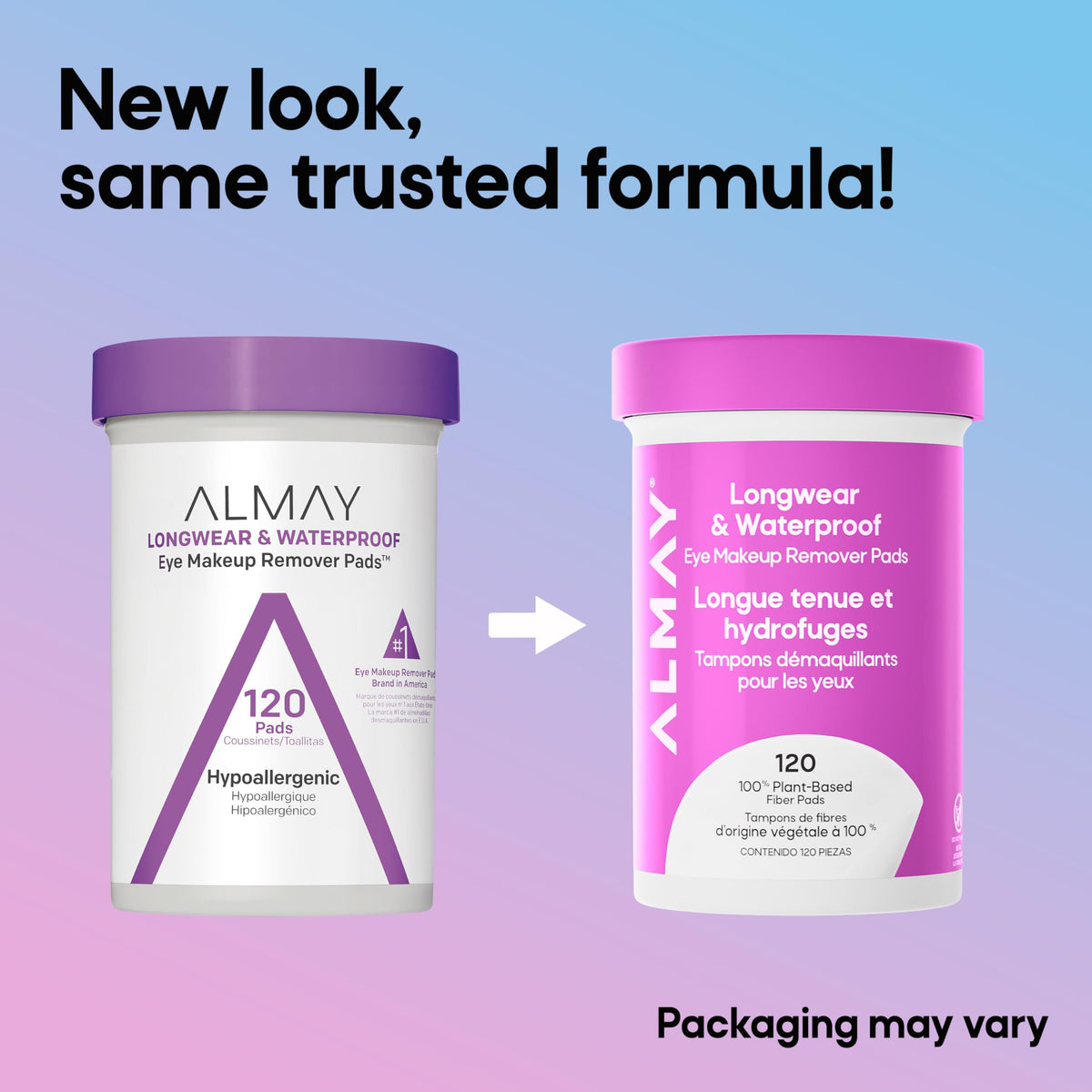 Almay removing waterproof mascara in action demonstrating effective lift