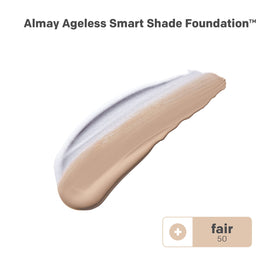 Almay pump dispenser detail highlighting mess-free controlled foundation application