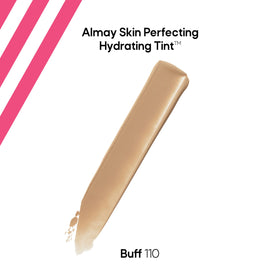 Almay texture close-up droplet showing dewy finish and hydrating look benefit