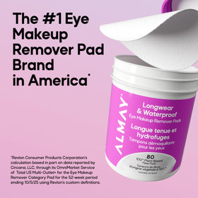 Almay texture fiber detail showing plant-based fibers for gentle makeup removal