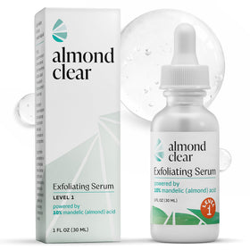 Almond Clear front label showing product identity and gentle formula benefit