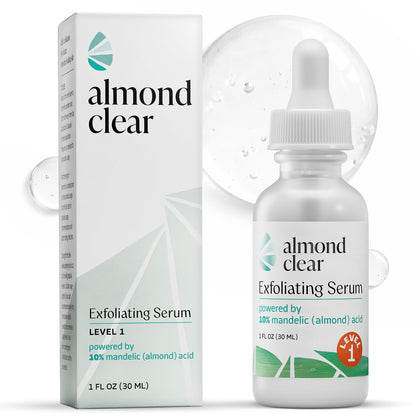 Almond Clear front label showing product identity and gentle formula benefit