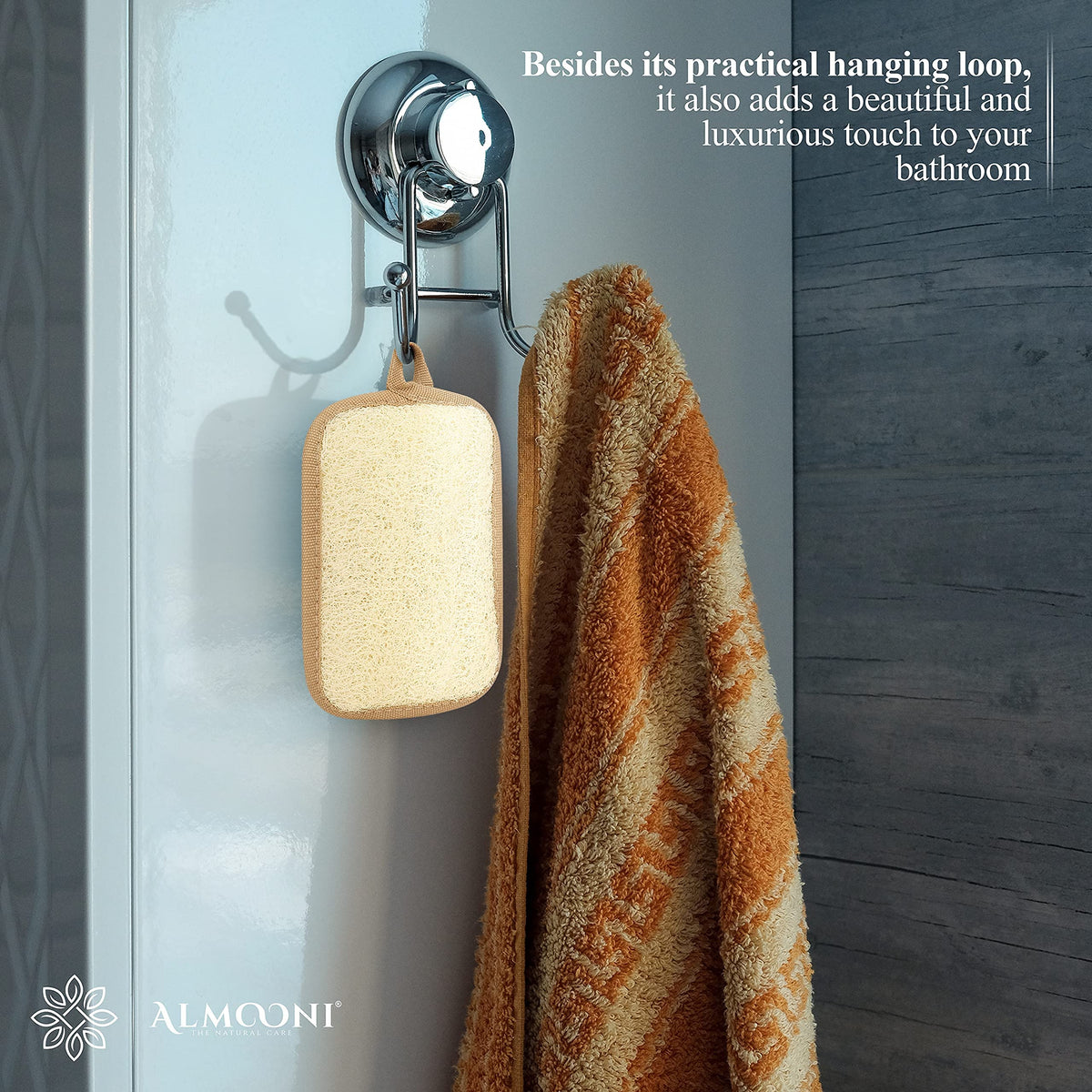 ALMOONI hanging loop on pad air-drying quickly to reduce damp odors