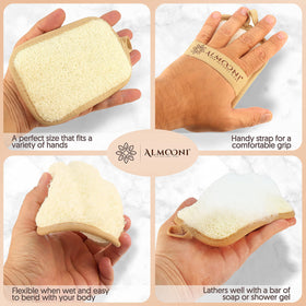 ALMOONI terry cloth reverse side displayed for oil and residue removal