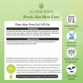 Aloderma tube beside beach hat illustrating post-sun refresh and convenience