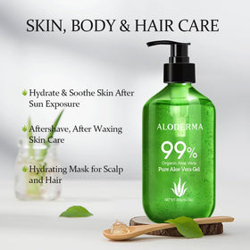 Aloderma farm aloe leaves being harvested emphasizing rapid farm-to-bottle freshness