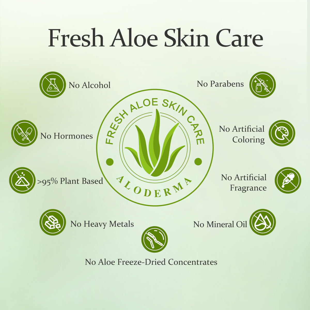 Applying Aloderma gel to hair ends showing frizz control and softness benefit