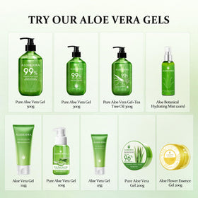 Aloderma open cap with gel on fingertip indicating clean, mess-free dispensing