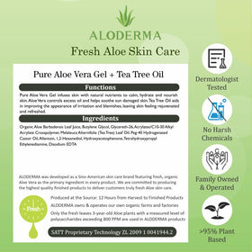 Aloderma jar beside ruler for 10.6 oz size and portability benefit