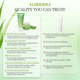Aloderma being massaged into scalp demonstrating gentle scalp hydration