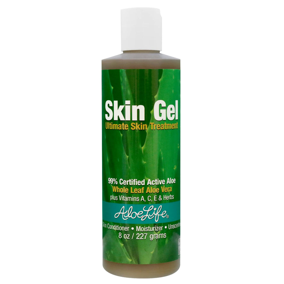 Aloe Life front packaging 8oz showing product and benefits