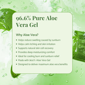 ALOE UP being applied to an arm demonstrating fast absorption and immediate soothing effect