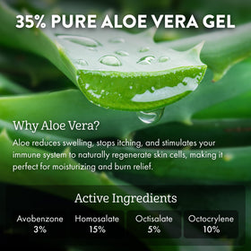 Aloe Up application on arm demonstrating non-greasy spread and even coverage