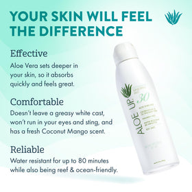 ALOE UP continuous mist spraying for fast even coverage benefit
