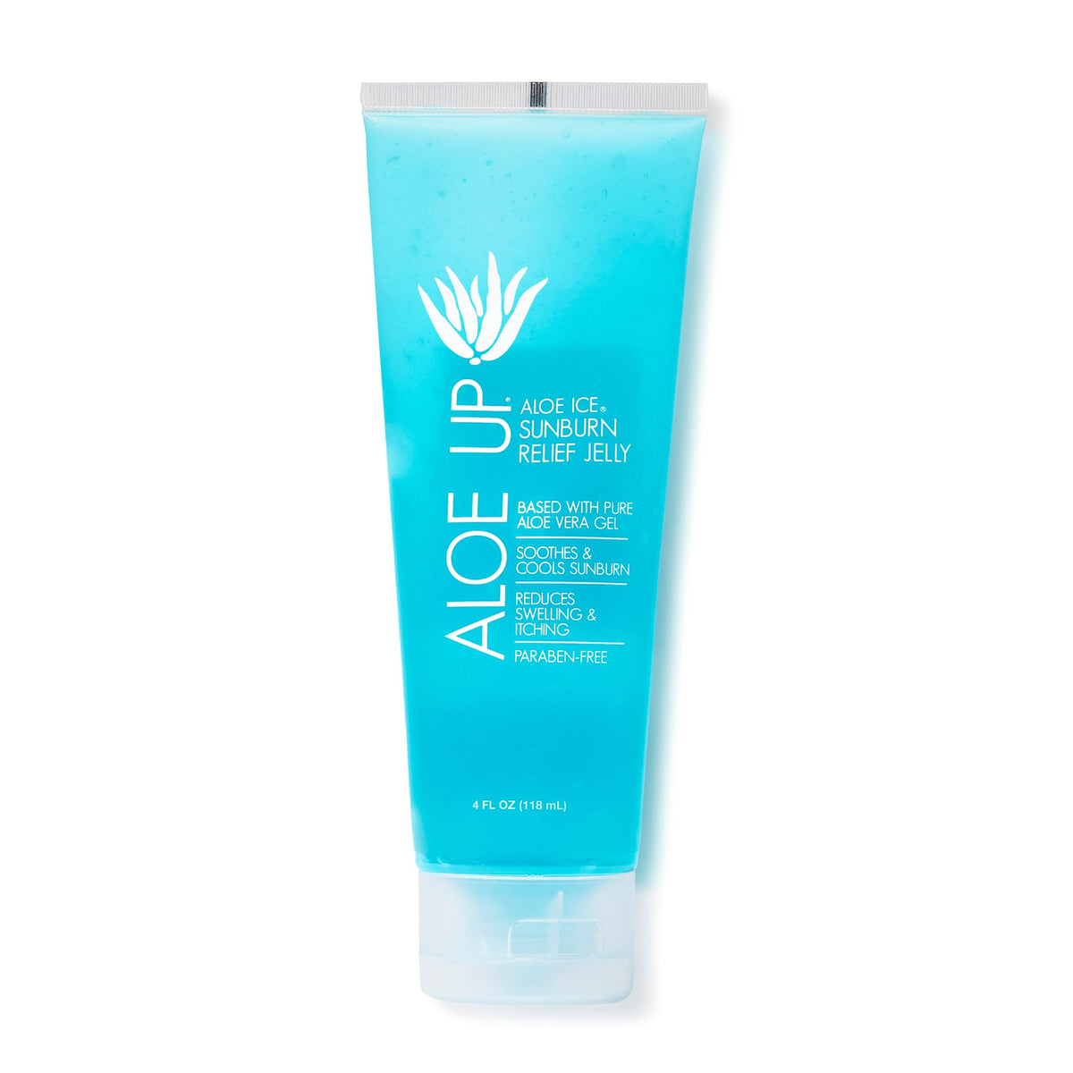 ALOE UP front packaging showing 4 oz bottle and branding for quick identification and convenience